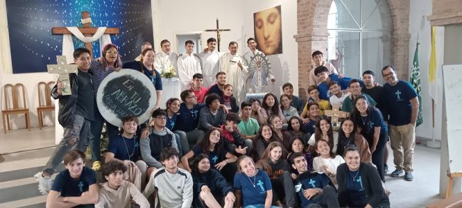La imagen de la Virgen de Luján que estuvo en la Guerra de Malvinas llegó a Monte Grande