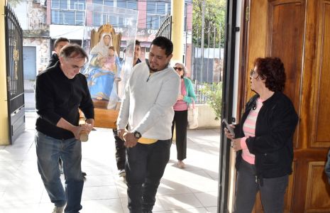 La Virgen de la Paz llegó a la parroquia Nuestra Señora de la Merced (Lomas de Zamora)