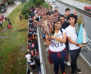 Los jóvenes celebraron el Domingo de Ramos